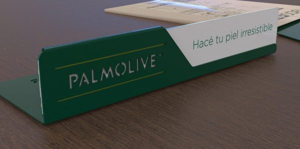 Cenefa metálica para Palmolive