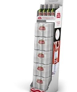 Diseño de Expositor de pie para botellas y cajas de cerveza Stella Artois